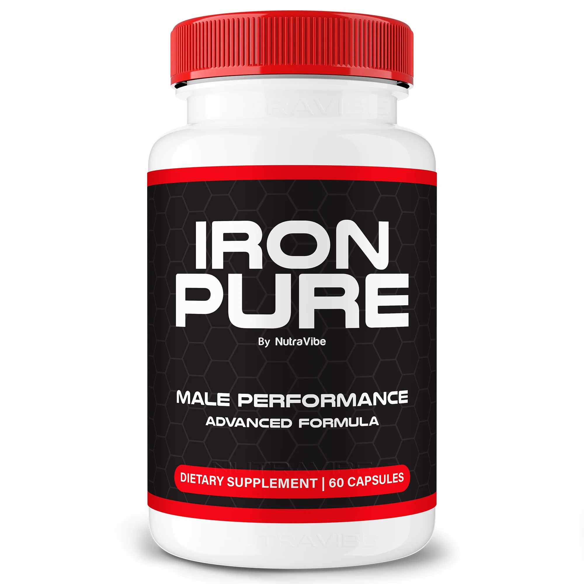 Iron Pure Natural Male Enhancement Supplement Bottle